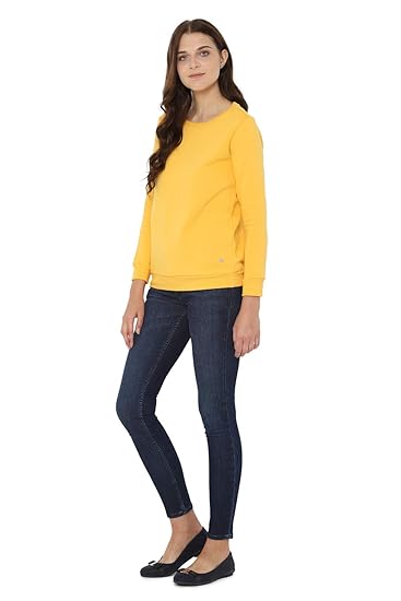 Wynexa Women’s Synthetic Round Neck Sweatshirt – Soft, Stylish & Perfect for Everyday Wear