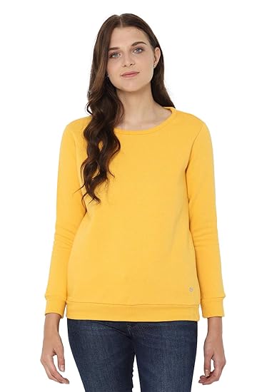 Wynexa Women’s Synthetic Round Neck Sweatshirt – Soft, Stylish & Perfect for Everyday Wear