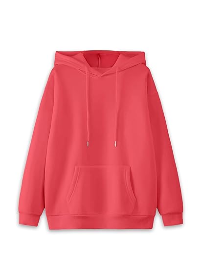 Pintai Women's Solid Fleece Zip Hoodie – Warm Full-Sleeve Jacket for Cold Weather