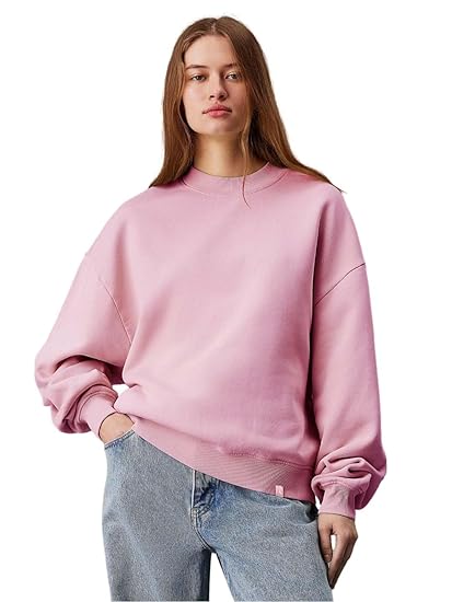 Oexelle Women’s Premium Fleece Round Neck Sweatshirt – Soft, Warm & Cozy Winter Wear
