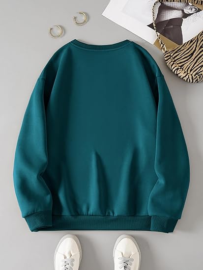 Prowella Women’s Soft Cotton Printed Sweatshirt – Stylish, Cozy & Perfect for Casual Wear