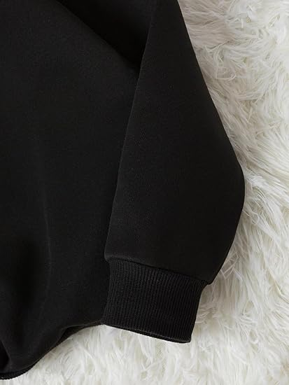 Jitella Women's Fleece Full Sleeve Crew Neck Printed Sweatshirt for Cozy Winter Wear