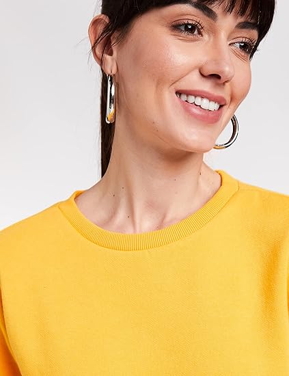 Wynexa Women’s Synthetic Round Neck Sweatshirt – Soft, Stylish & Perfect for Everyday Wear